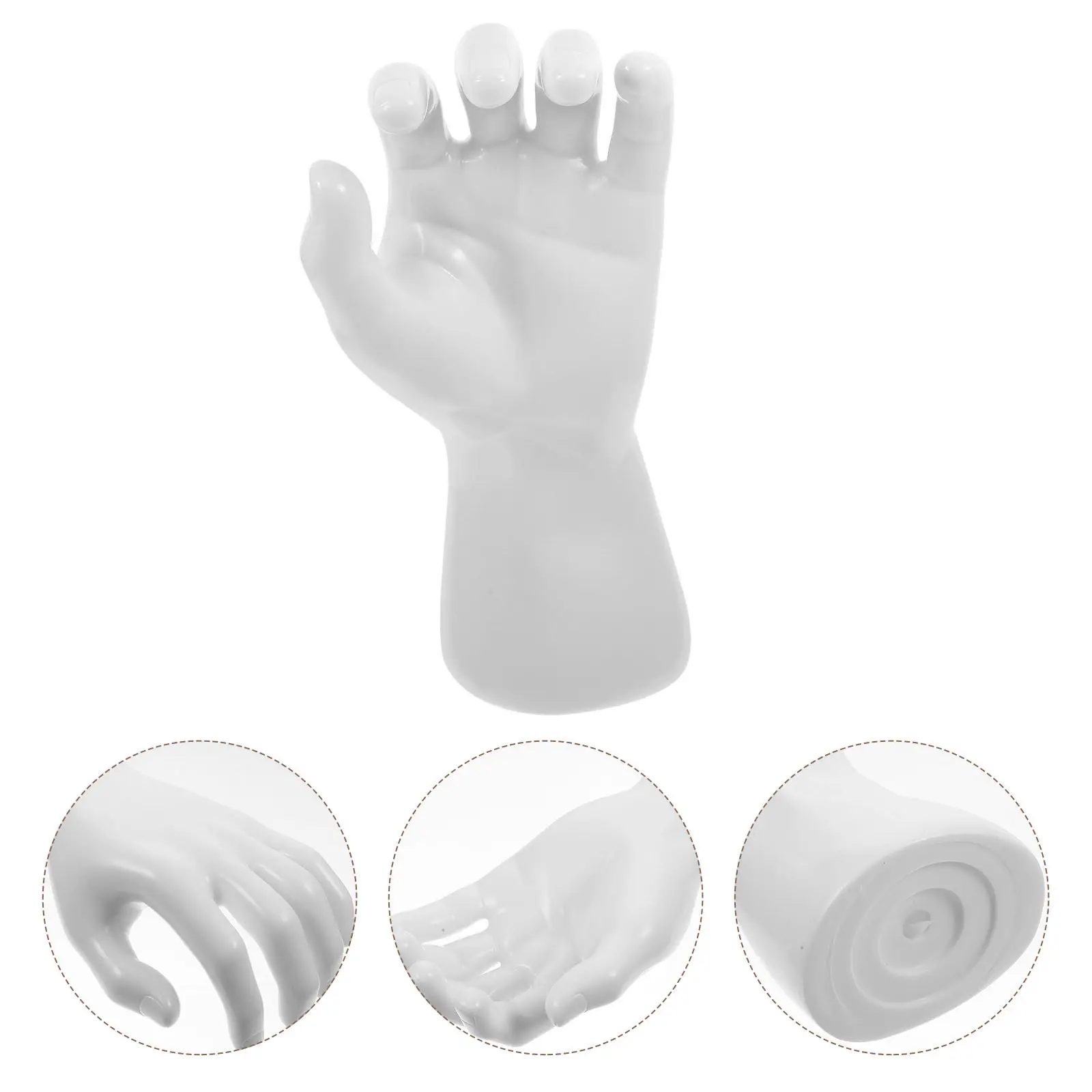 

3D Transparent Hand Shaped Jewelry Display Stand Ring Holder Bracelet Watch Showcase for Desktop Home Store Display Rack