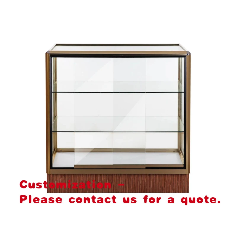 custom.Secure Retail Display Cabinet - Locking Glass Showcase with LED Lighting & Adjustable Shelves Specialty Stores