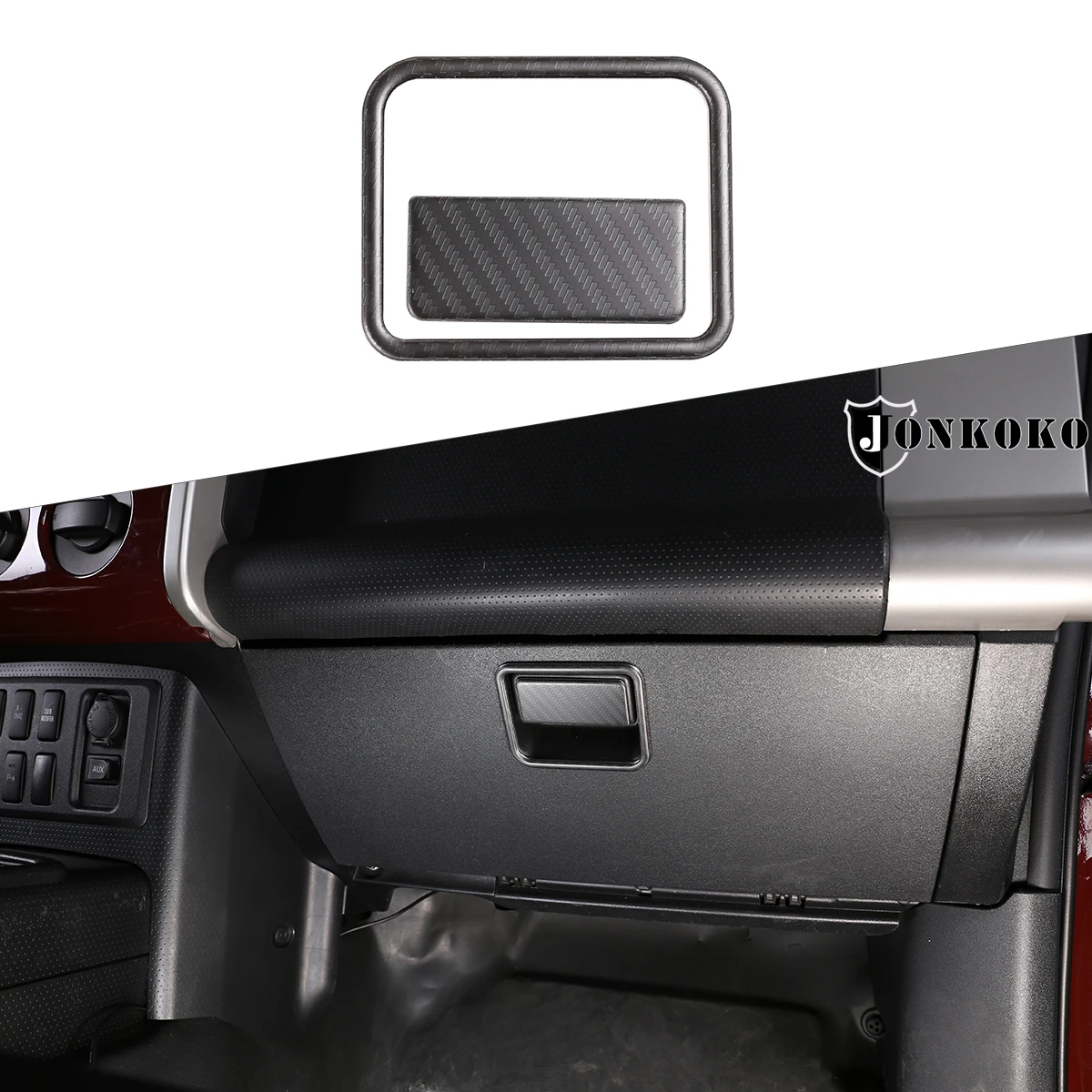 

For Toyota Fj CRUISER 2007-2021 car styling glove box switch sequins stainless steel car modification accessories