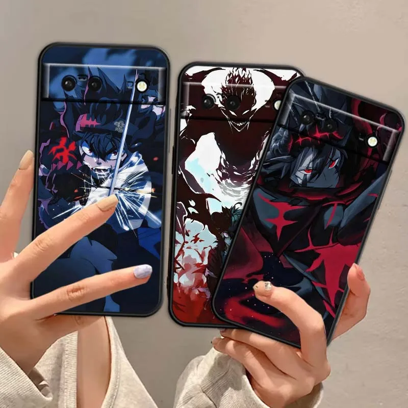 

Senior Black Clover Anime For Google Pixel 9a 9 8A 8 7 7A 6 6A Pro XL 2024 5G Black Soft TPU Silicone Cover Phone Case