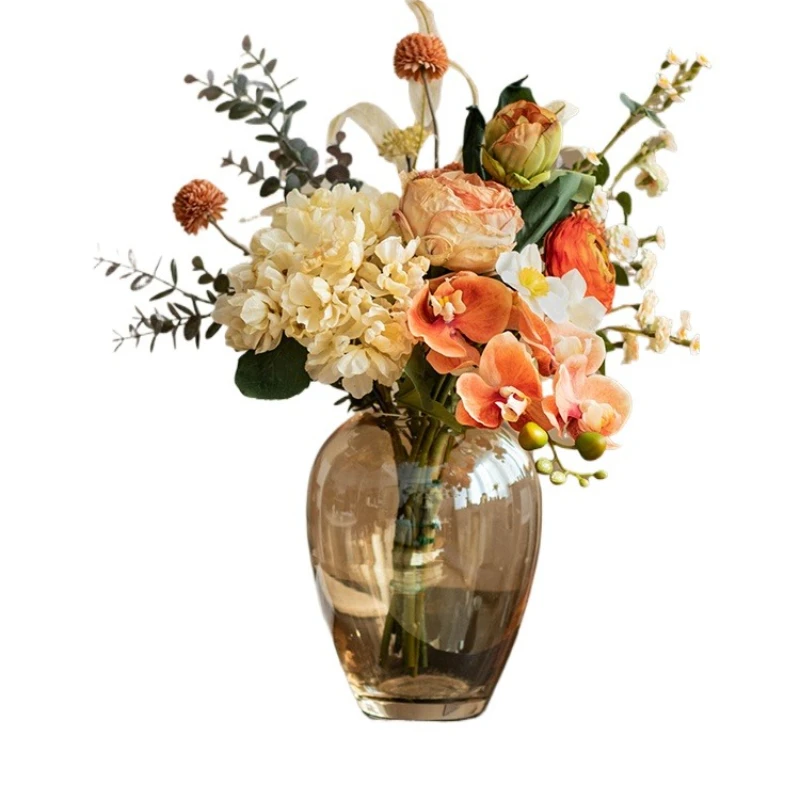 

Light luxury flower ornament living room bouquet fake flower ornament Phalaenopsis