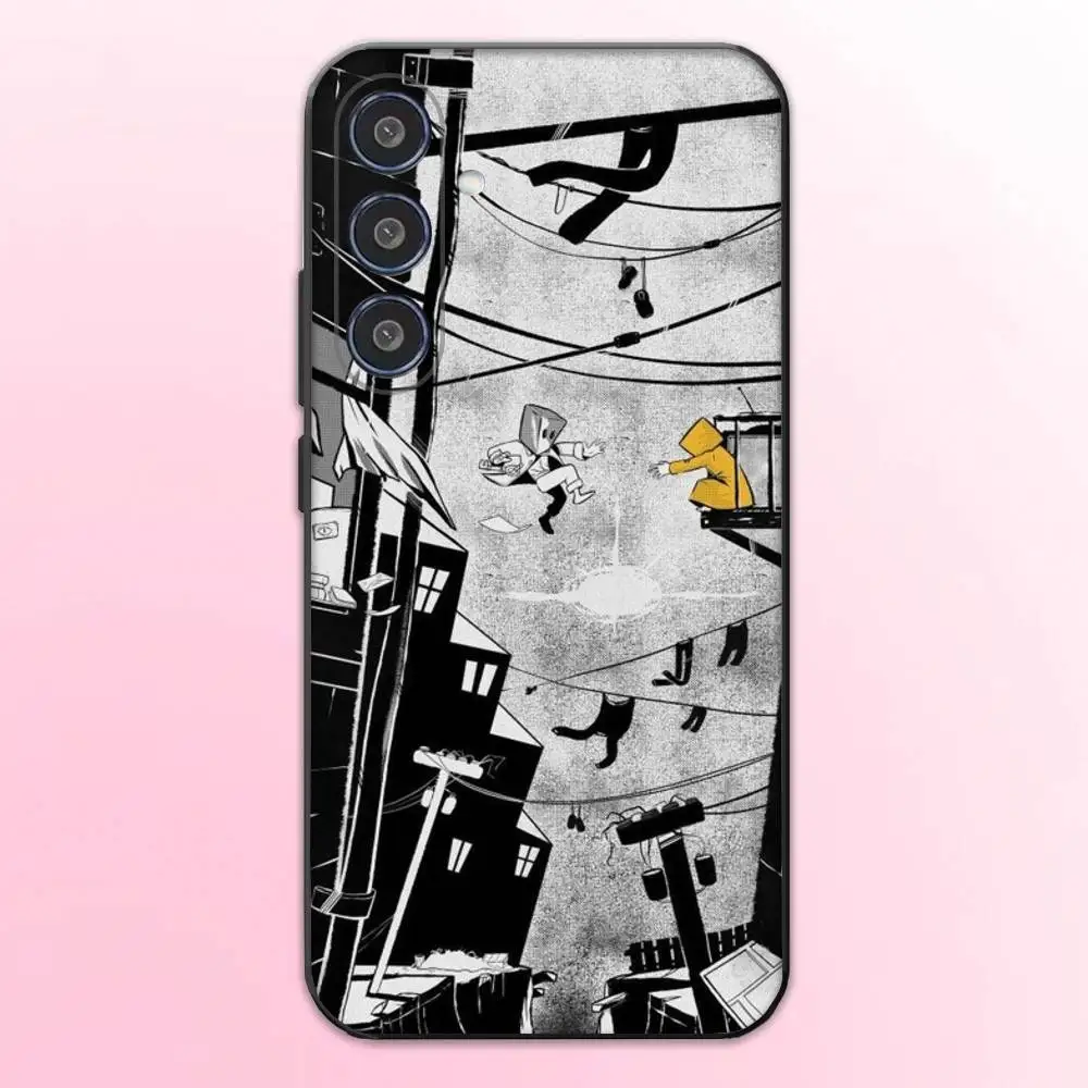 حافظة هاتف Game Little N-Nightmares لهاتف سامسونج جالاكسي A73، A72، A71، A70، A53، A52، A51، غطاء أسود ناعم آخر