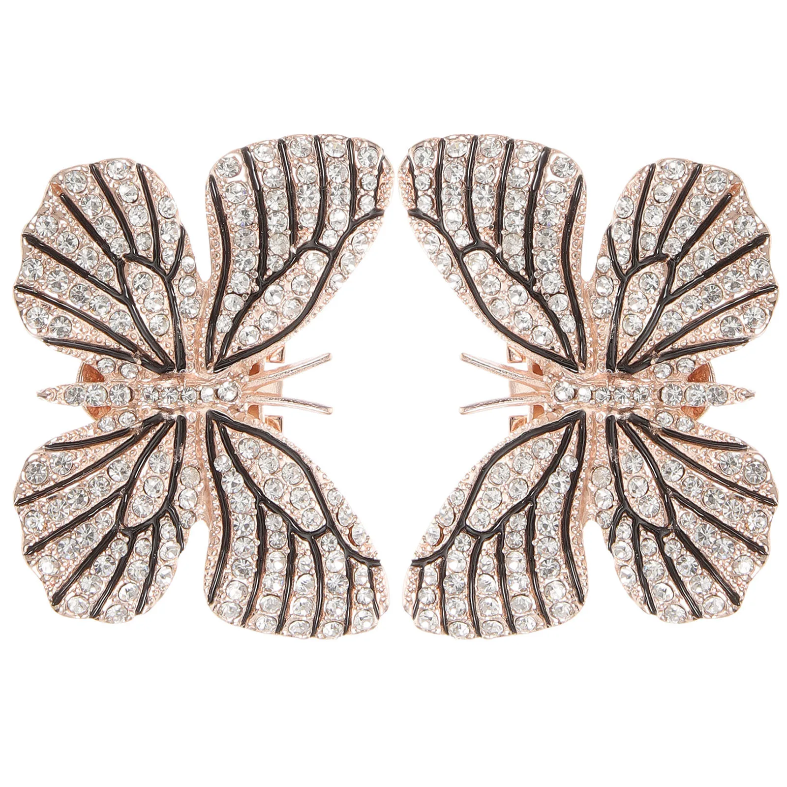 

1Pair Decorative Butterfly Rhinestone Shoe Clips Wedding Bridal Shoe Jewelry Clip on Accessories Rhinestone Shoes Buckle