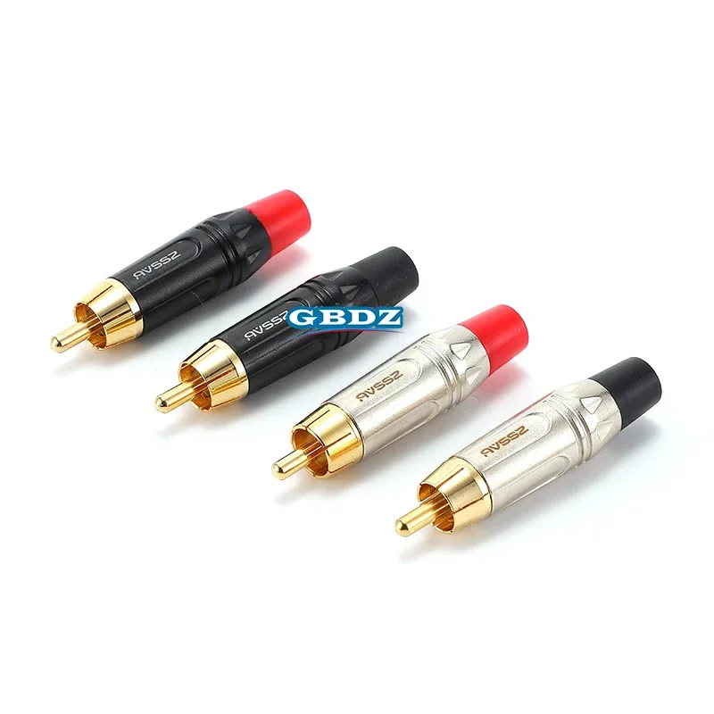 AVSSZ SRCA-BG-2/AFRCA-R RCA المكونات مقعد الذكور التلفزيون فك التشفير اتصال كابل AV لحام رئيس الكمبيوتر المتكلم خلاط DVD