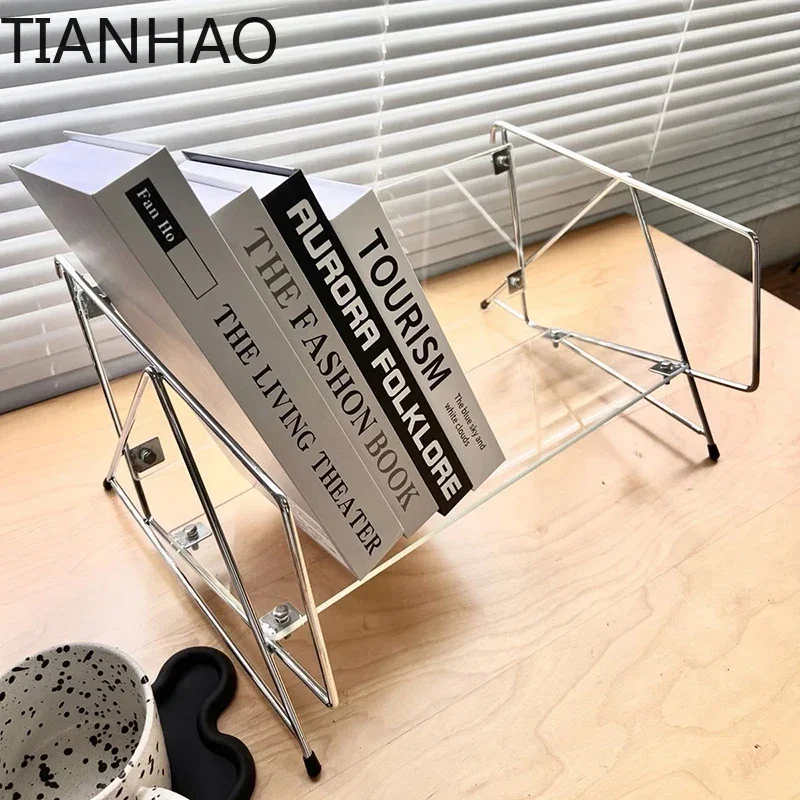Estantería de mediados de siglo, organizador de almacenamiento, exhibición de escritorio, estantes pequeños, sujetalibros, Estanteria Industrial, muebles modulares