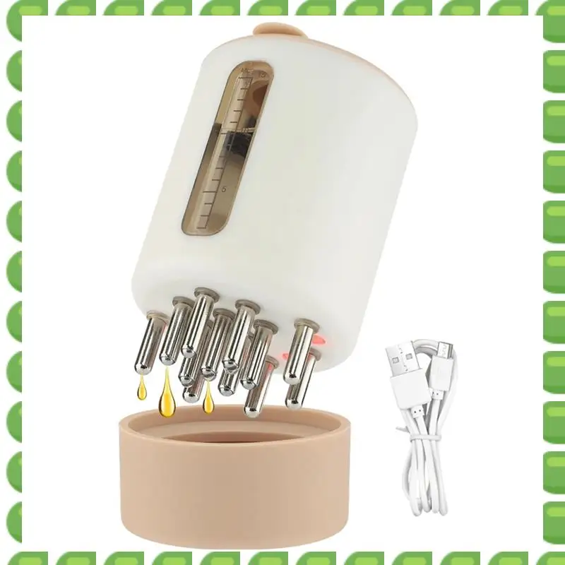 

A04V терапевтический массажер для кожи головы с красным светом для здорового роста волос, микротоковая вибрация, 1 комплект, молочный