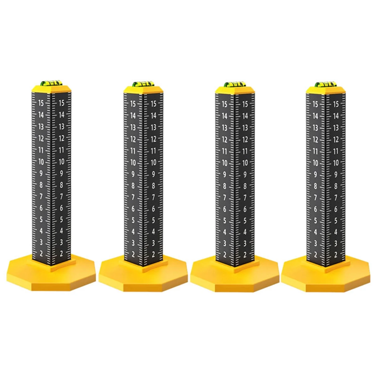 ABJZ スティック壁敷設床タイルツール天井レベリング定規軽量鋼アーティファクト水平バブルレベリング定規 4 個