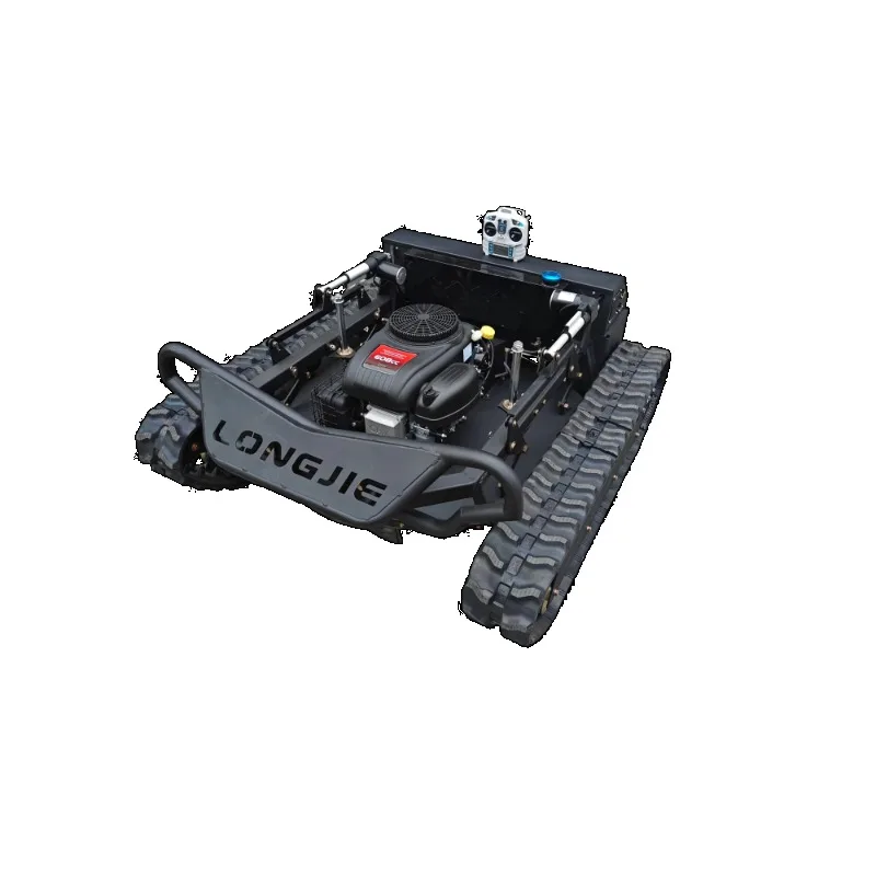

Remote control lawn mower crawler type large gasoline lawn mower orchard self-propelled automatic lawn mowing robot