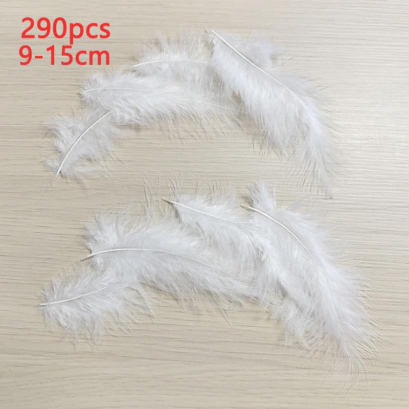 290 قطعة 9-15 سنتيمتر الريش الأبيض الطويل ل زاك ديكور كرنفال القبعات الزفاف الحرف شجرة زهرة كبيرة صغيرة السائبة تركيا بلوماس