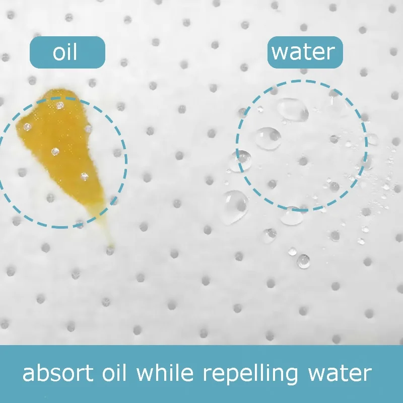 Tappetino per versamenti in polipropilene da 100 PP Tappetino per versamenti di olio Salviette industriali premium Tampone assorbente per olio