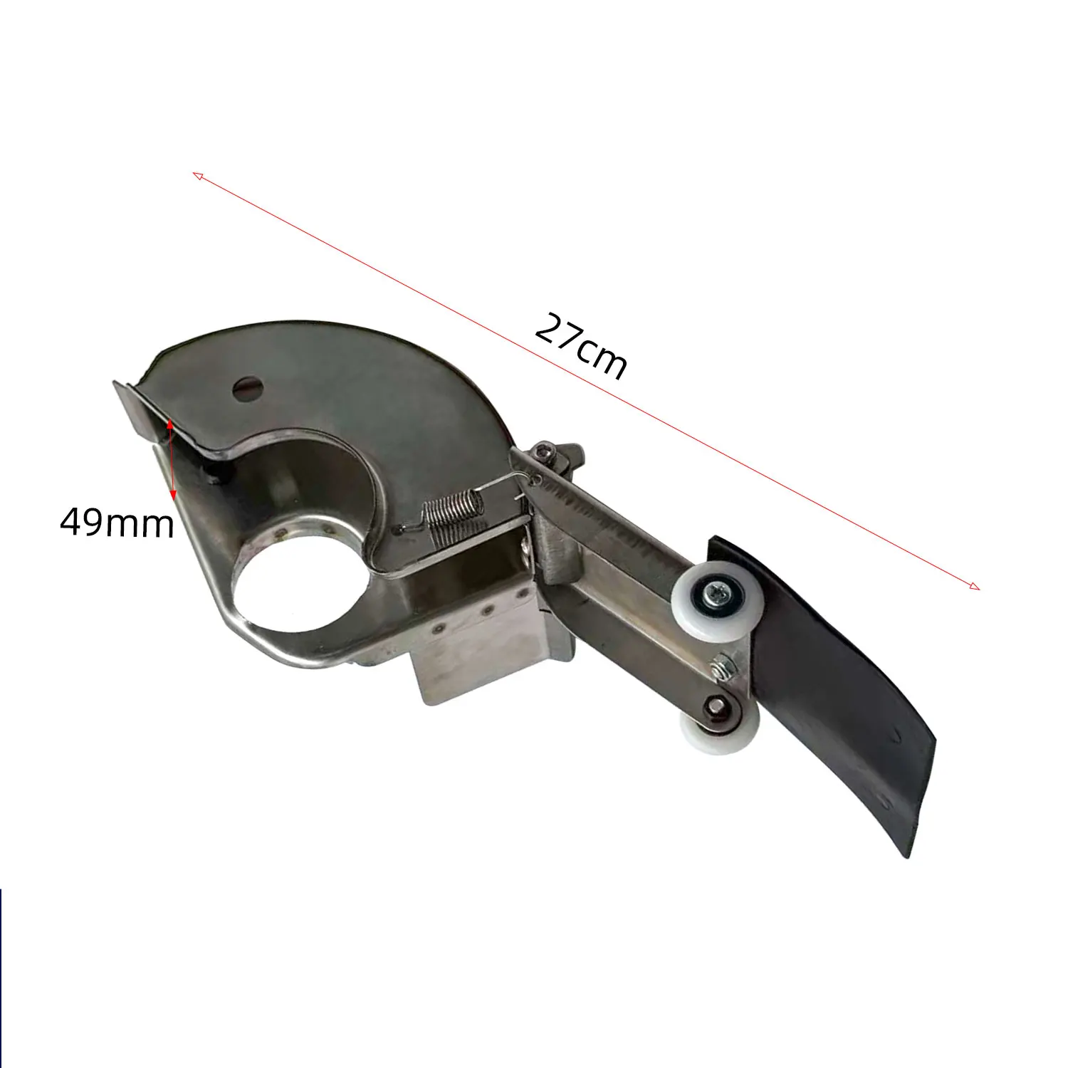 For 140mm Slotting Machine Guard Waterproof Cover With Dual Head Mist For 43mm Spindle Grinding Wheel Protection Device Grey