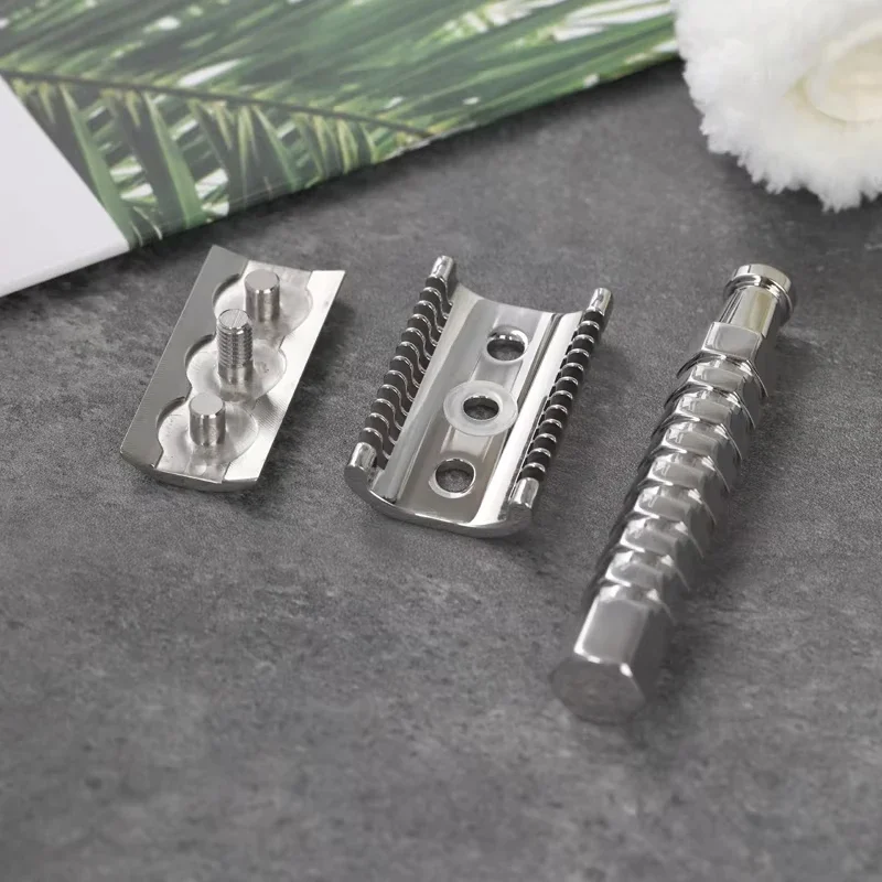 2026 Hot Sale Yaqi Duomo Stainless Steel Safety Razor Comfortable Shaving view 6