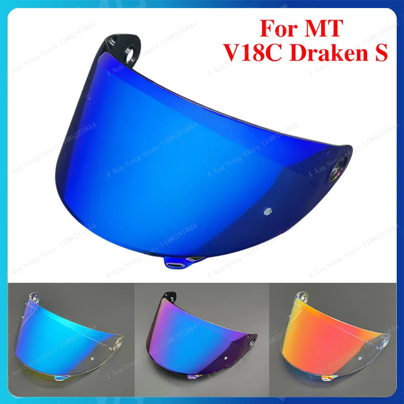 Motorcycle Helmet Lens For MT V18C Draken S Anti-UV Dustproof Windproof High Transmittance Visor Replacement Helmet Visors