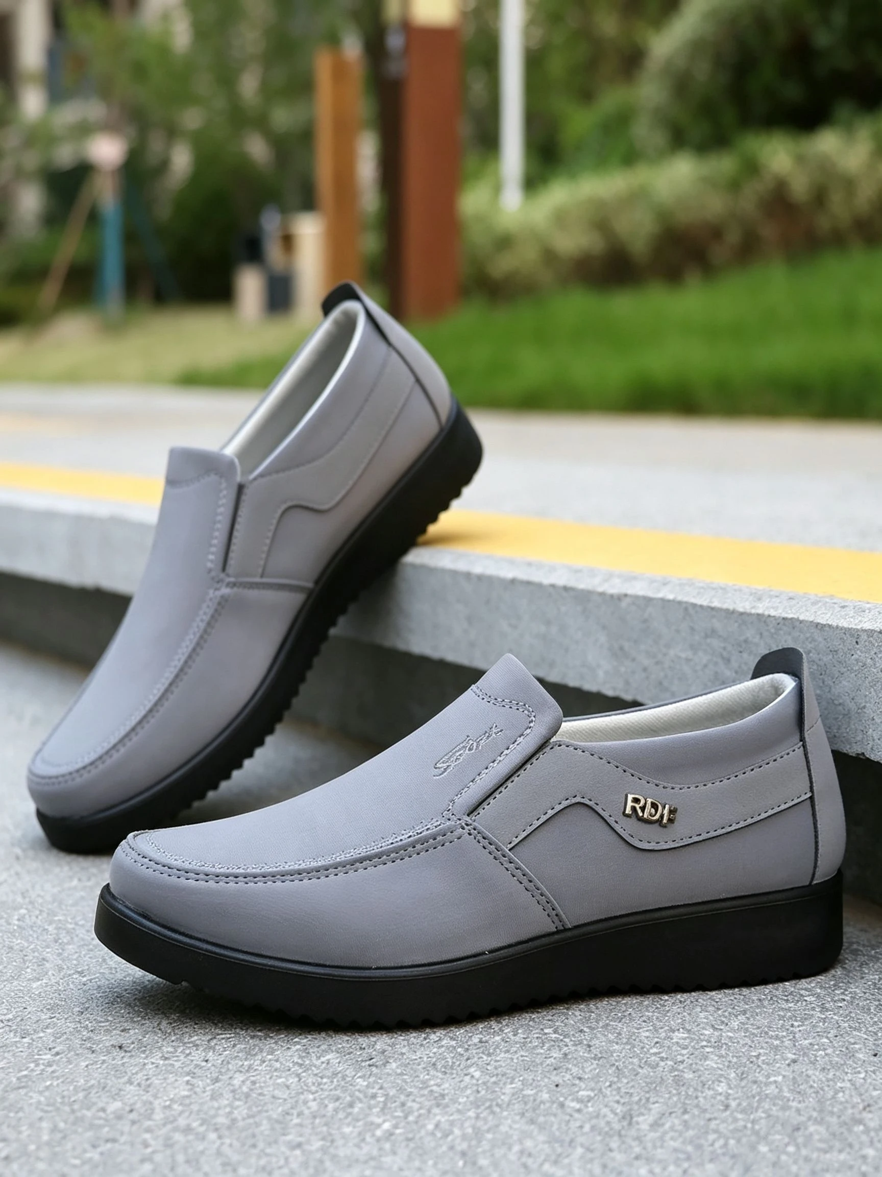 Herren-Freizeitschuhe - Leichte, Atmungsaktive Flachsohle mit PU-Boden, Weiche und Stoßdämpfende Laufschuhe – Detail 3