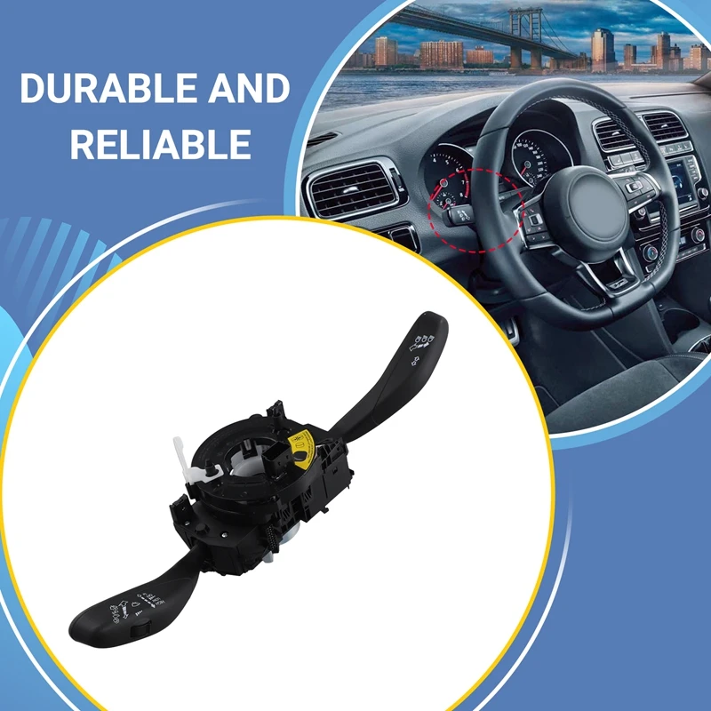 6R0953501H Turn Signal Wiper Switch Combination Switch For VW Polo 6R Skoda Fabia 2 Facelift