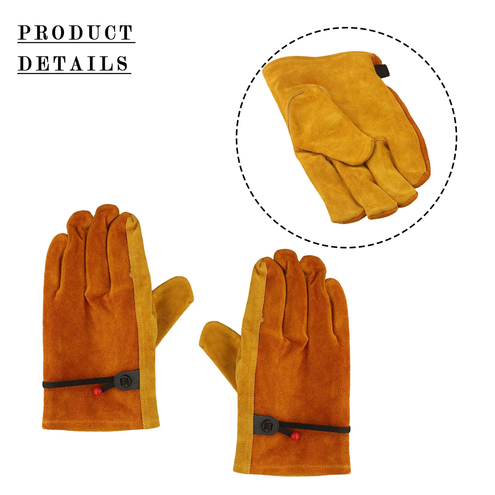 

Breathable Comfortable Cowhide Cotton Lining Cowhide Premium Leather Work Gloves Comfortable And Breathable Fit