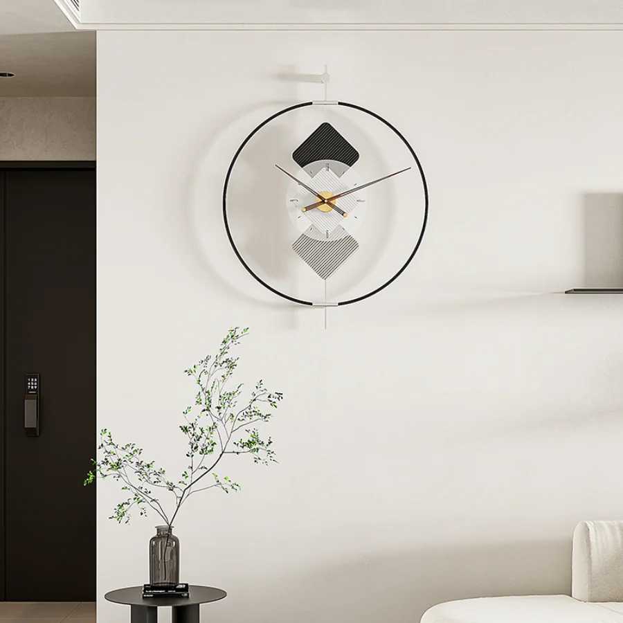 Art Wall Clock Decoration Elegant Gift Round Living Room Wall Clock Modern Unique Fashion Silent Nordic Duvar Saati Home Decor