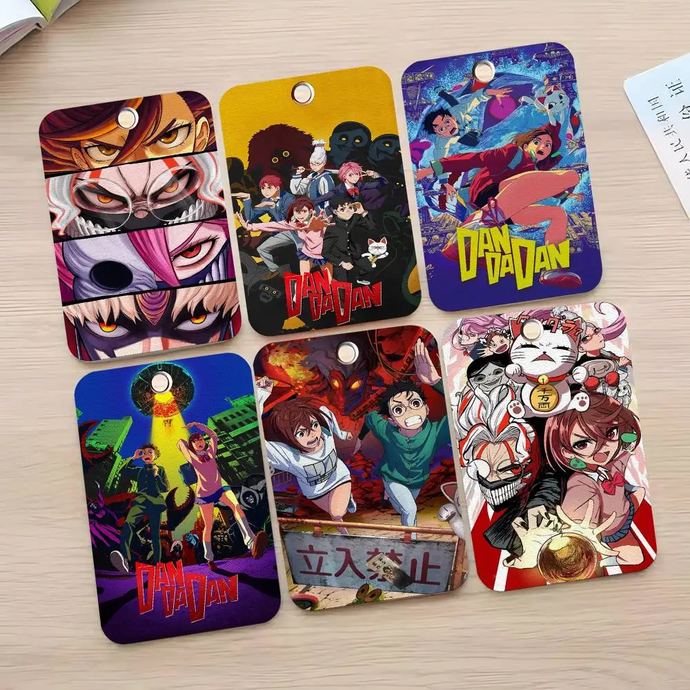 

Кожаный картхолдер-брелок Dandadan для карт доступа и ключей