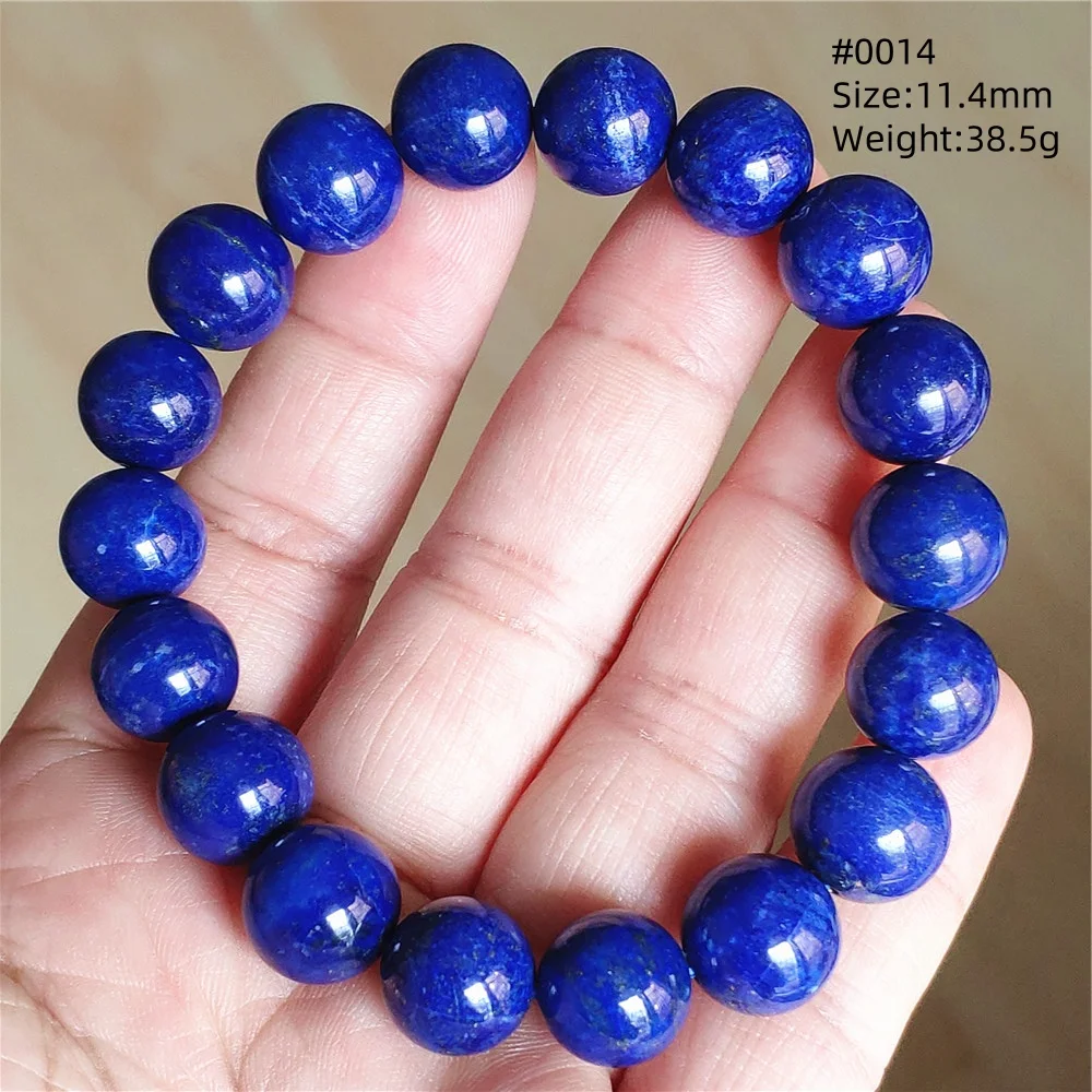 Natural Blue Lapis Lazuli Bracelet 10mm Beads Women Men Lapis Lazuli Gemstone Jewelry Rare Gift Stone AAAAA