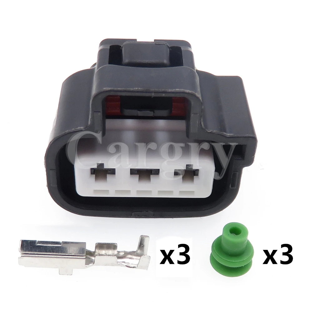 1 Set 3P Auto Waterproof Adaptor Car Cable Harness Sockets AC Assembly Automobile Electrical Connectors