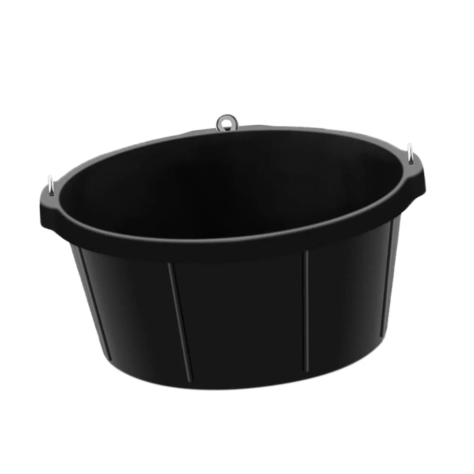 Heavy Duty Rubber Feed Bucket Multifunctional Feeder Pan for Horses Dogs Goats Pigs Outdoor Livestock