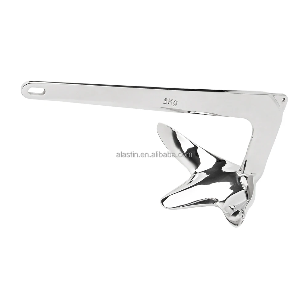 ALASTIN Brand Boat Anchor Marine Hardware 316 Stainless Steel 3kg 5kg 7.5kg 10kg 15kg 20kg 30kg 50kg 80kg Bruce Anchor