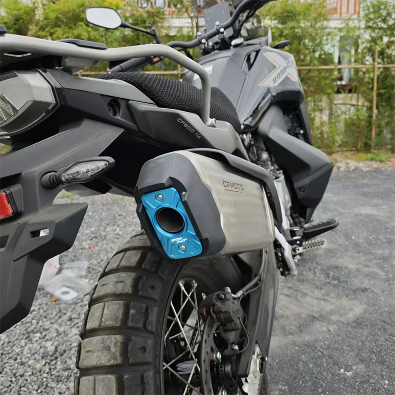Motorrad-CNC-Heckverkleidung, dekorative Rohr-Endkappe, Auspuffhaube, Schutzabdeckungen für CFMOTO 800MT, 800MTX, 800MT, 800MT-X