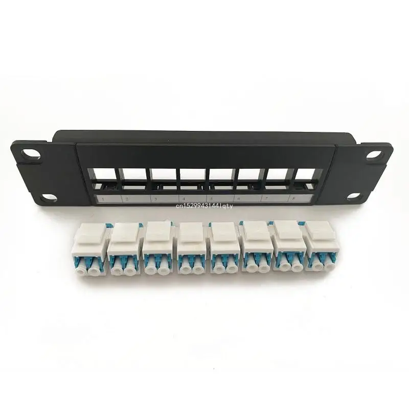 8 Port Wallmount Patch Panel 10G Support 1U Patch Panel UTP 19-Inch Dropship