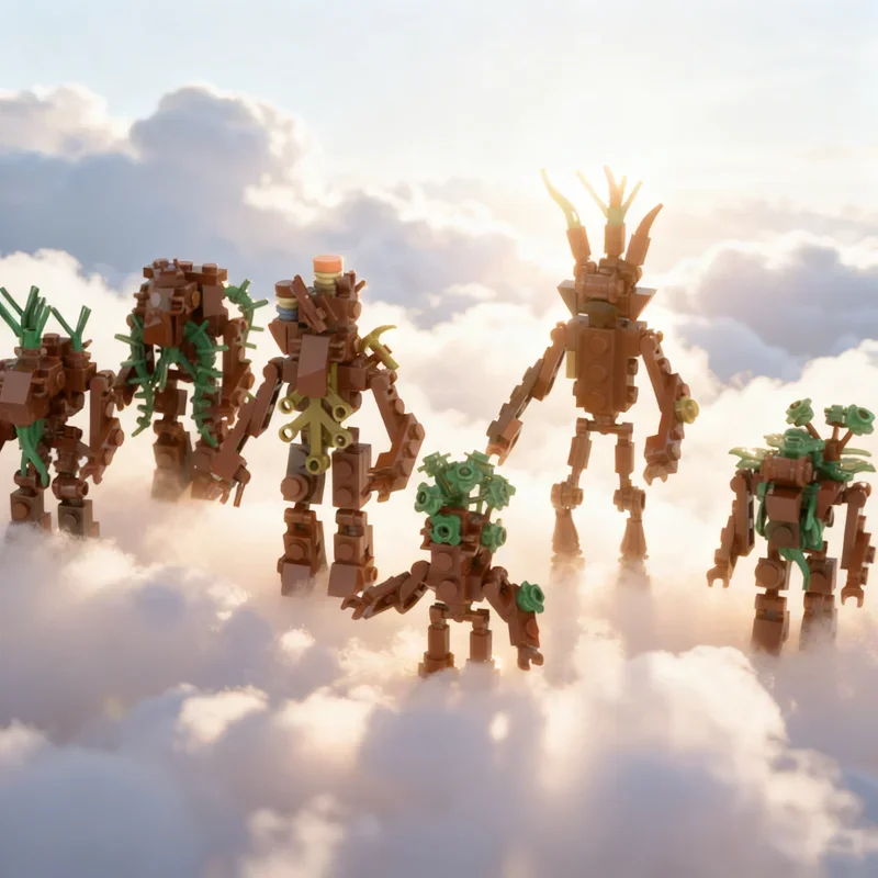 

295pcs MOC LOTR Ents The Rings Model Building Blocks Construction DIY Toy Idea Festival Gifts Creative Education Brick