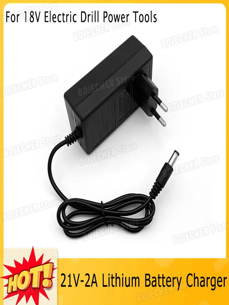 DC 21V 2A Netzteil Adapter Für 18V Bohrmaschine Intelligente Power Werkzeuge 21V Lithium-Batterie Ladegerät transformator EU UNS Stecker