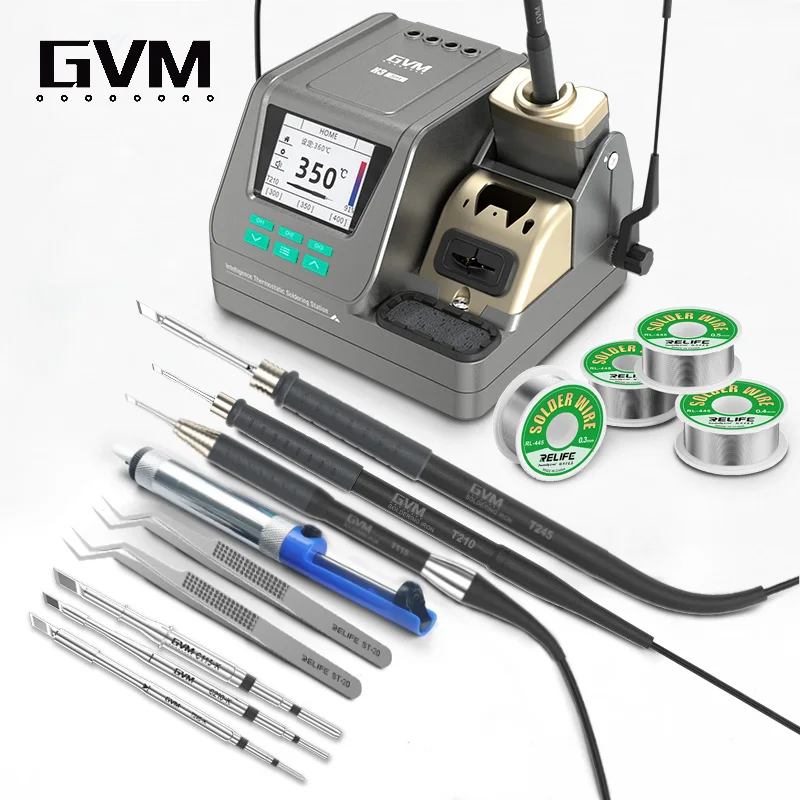 

GVM H3 3-in-1 Smart Soldering Station 2S Rapid Heating Supports T245/T210/T115 Handles For Mobile Phone Repair