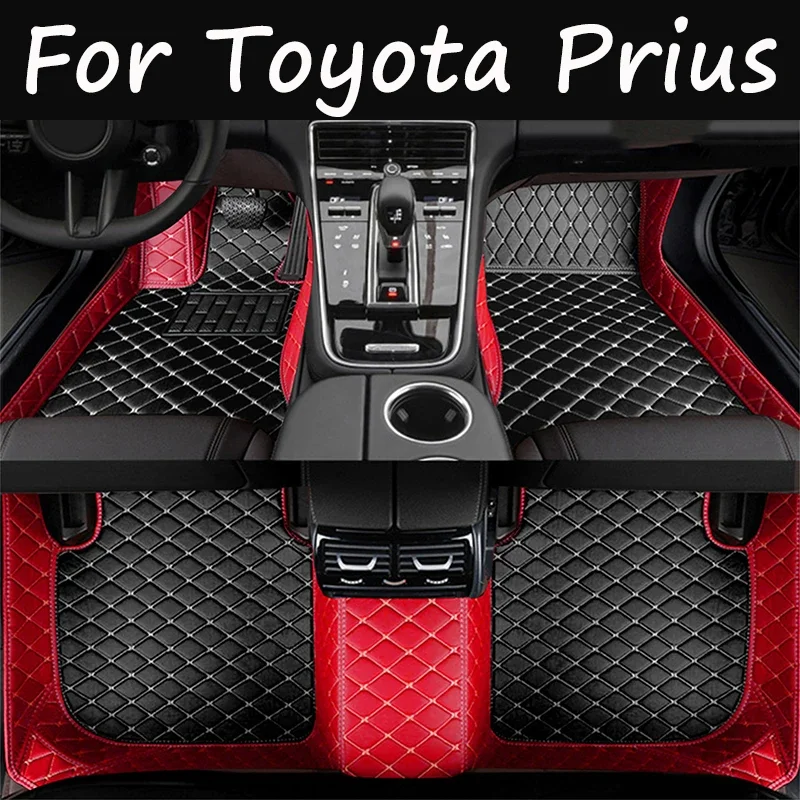 

Автомобильные коврики для Toyota Prius XW30 2010 ~ 2015, 7-местные водонепроницаемые автомобильные коврики для ro, полный комплект аксессуаров