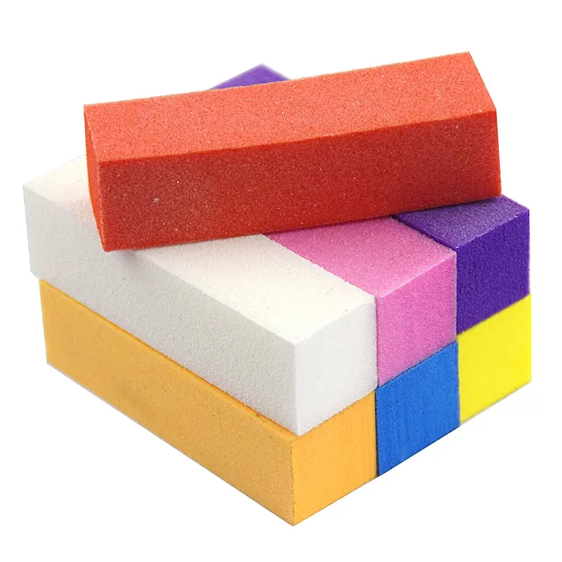 Bunte Polieren Schleif dateien Block Pediküre Maniküre Pflege Nail Art Schwamm Puffer Block Politur Maniküre Pediküre Werkzeuge