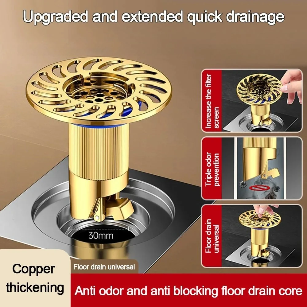 

Металлический напольный слив с защитой от насекомых, легко устанавливаемый, съемный, с уплотнителем, предотвращающий запахи, фильтр для слива раковины, бытовой