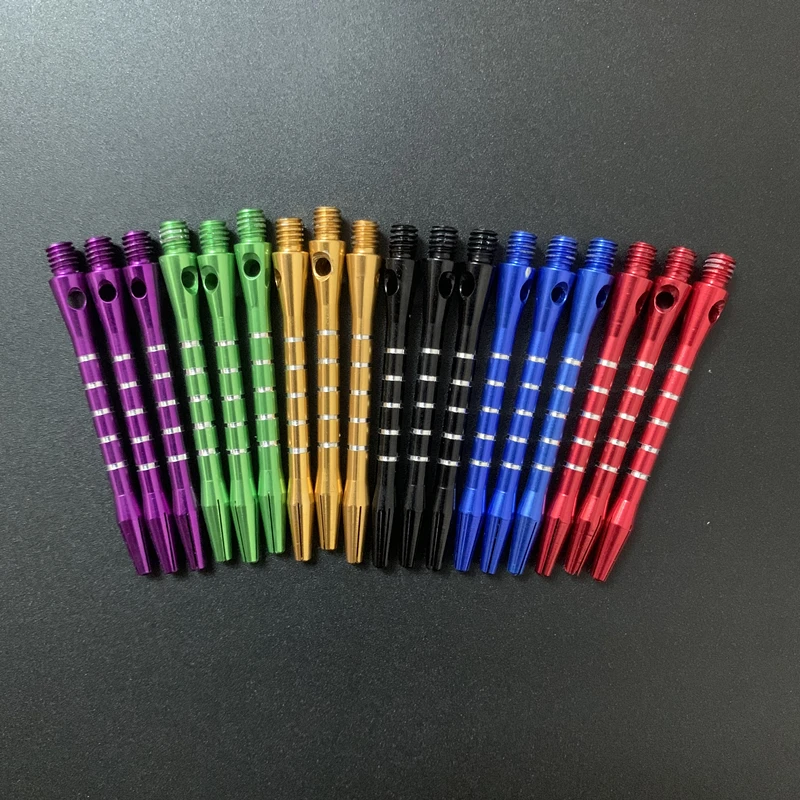 6 Buah Anak Panah Logam Kelas Atas Batang Aluminium Ukuran 48Mm/1.89 Inci Set Garis Ukiran Warna Batang Logam 6 Warna Aksesori Pilihan