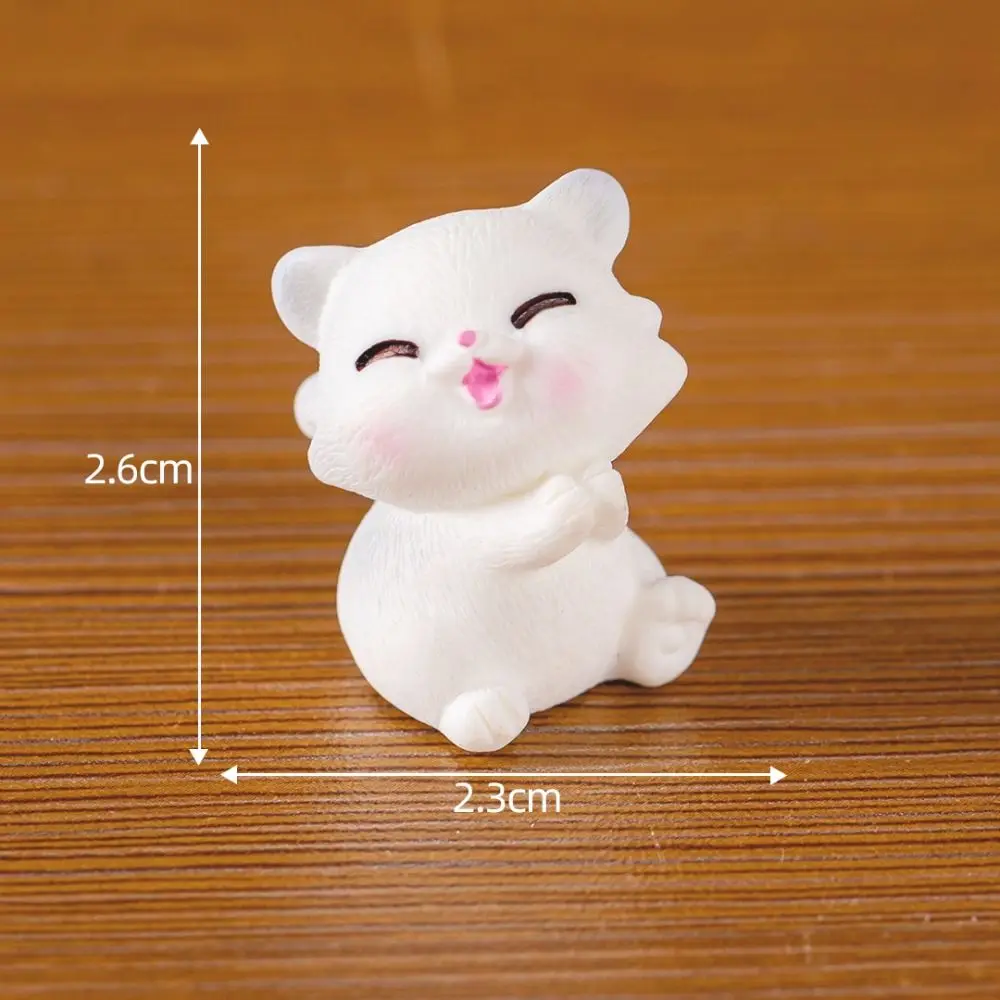 

Party Supplies Cute Mini Cat Figurines Resin Crafts DIY Cat Statue Cartoon Kitten Figurines Miniature Fairy Garden Decorations