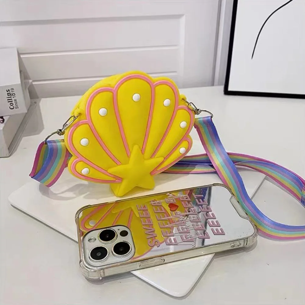 حقيبة كتف على شكل قذيفة من السيليكون للفتيات ، أكياس فقاعات ممتازة ، لعبة ضغط العملات المعدنية ، تصميم متعدد الاستخدامات #3