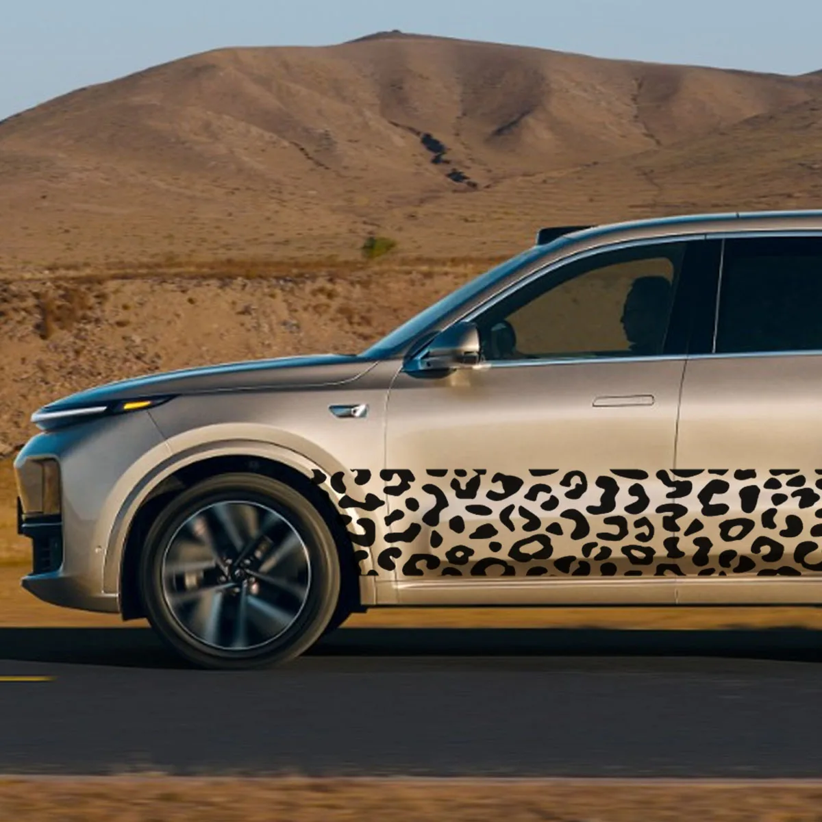 Car Front Windshield Leopard Print Sunshade Sticker Fashion Cheetah Pattern Decal Strip Leopard Print Car Sticker