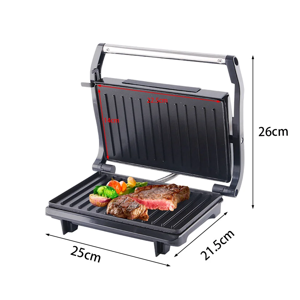 ماكينة شرائح اللحم المنزلية عبر الحدود، تسخين مزدوج الجوانب، بانيني، خبز التوست، ساندويتش اللاحم #3