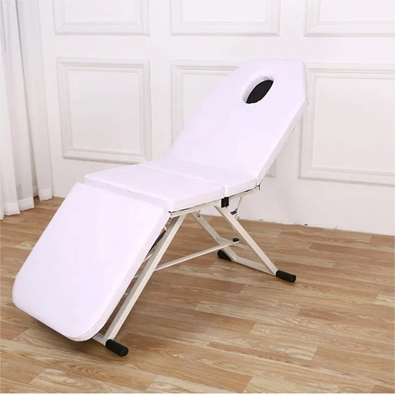 Trade Assurance 3 section foldable spa salon bed easy to carry lash table durable massage bed