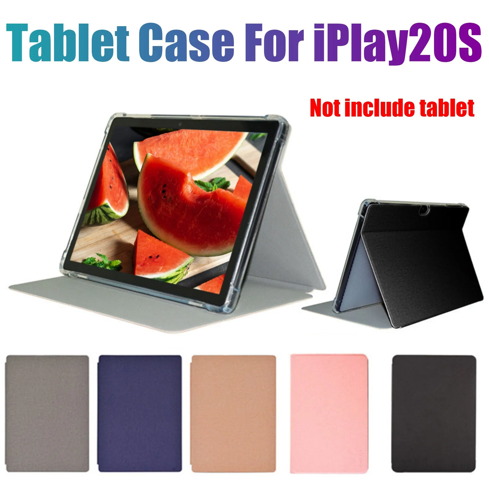 Tablet Case for IPlay20S 10.1 Inch PU Leather Case Tablet Stand for Square IPlay 20S(B)