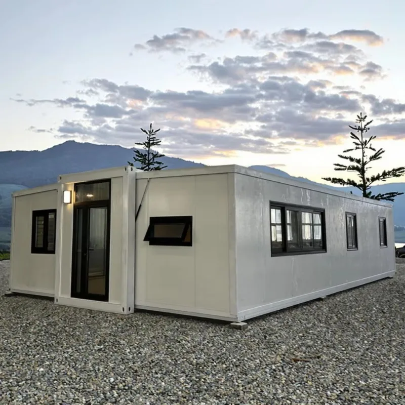 High Quality Expandable Sandwich Panel Container House and Modern Mobile Home 40ft 3 Bedrooms Fire Rated