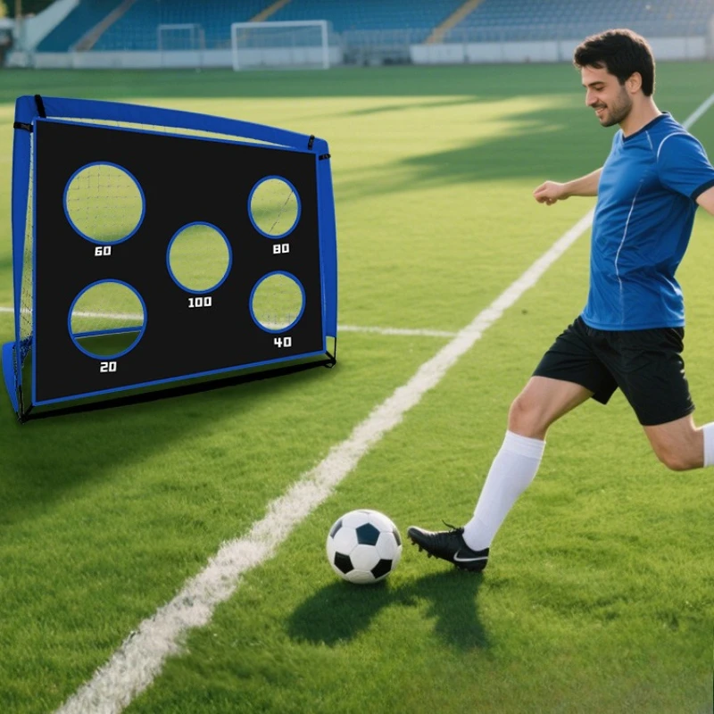 

Разборные футбольные ворота для начинающих, устойчивые профессиональные футбольные ворота, портативные принадлежности для футбольного поля