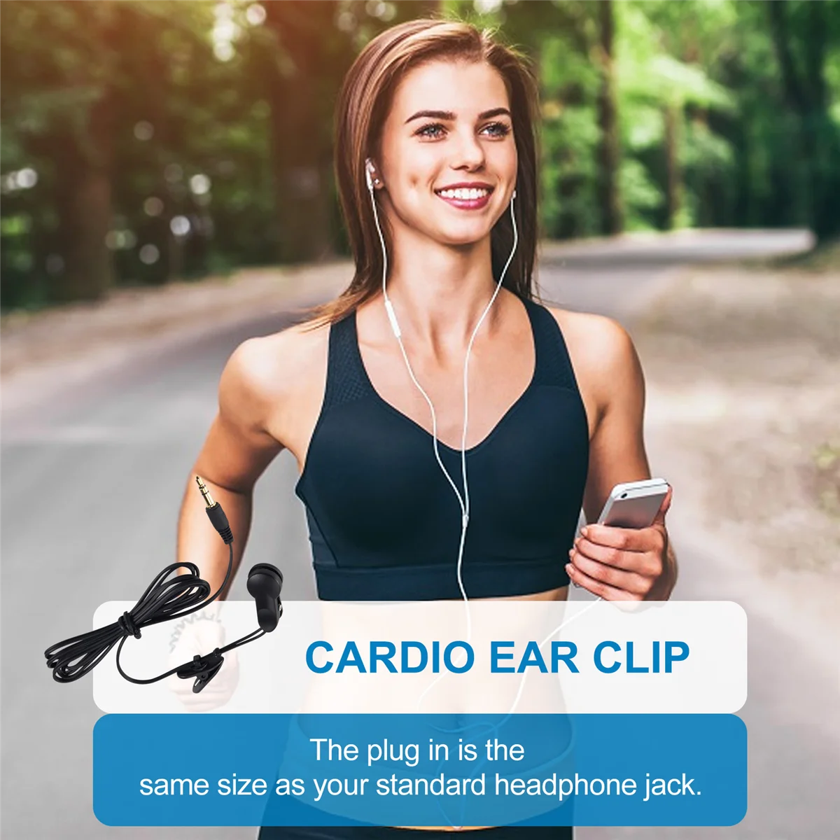 Sensor medidor de pulso de ritmo cardíaco con Clip de oreja Cardio para KETTLER, accesorios para equipos de Fitness, monitoreo del ritmo cardíaco