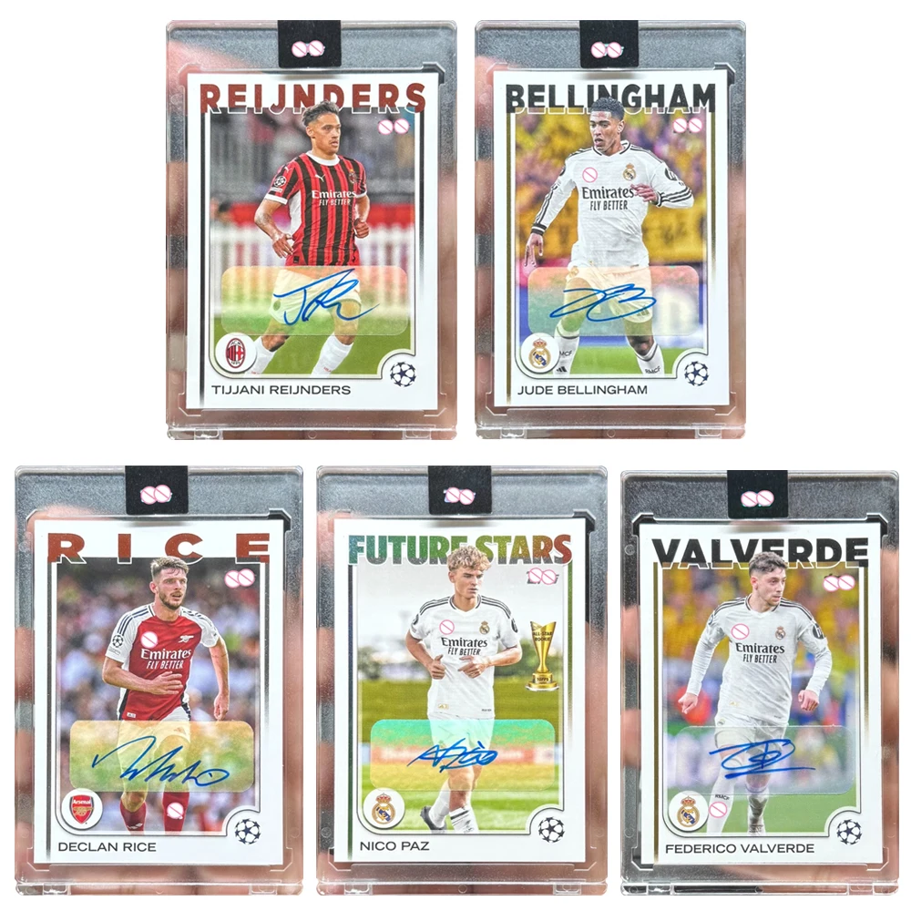 

PANINI 2024, сделай сам, самодельные венчики Bellingham Rice Valverde, Никоopas, коллекционная карточка с автографом, кирпич, подарок на Рождество и день рождения