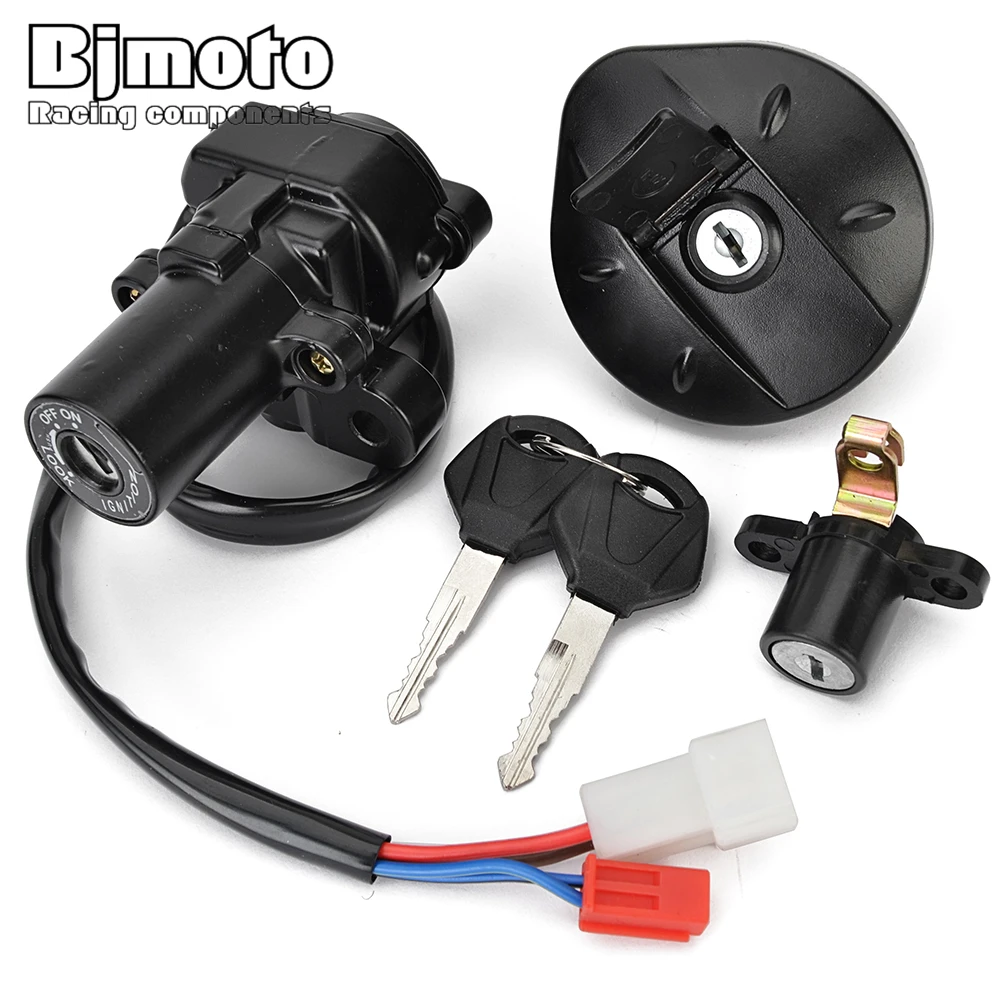 For Yamaha XT660 XT660R XT660X 2004-2011/2014 Fuel Gas Cap Ignition Switch Seat Lock with Key Kit XT 660 660R 660X