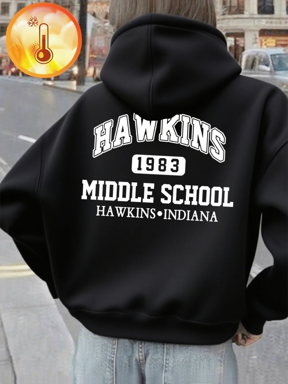 

Толстовка с принтом Indiana Hawkins 1983, женские зимние флисовые теплые пуловеры, удобная повседневная толстовка, базовая женская одежда с карманами