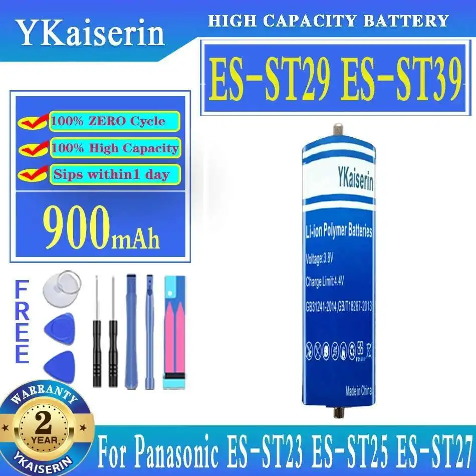 

Battery 900Mah For Panasonic ES-ST23 ES-ST25 ES-ST27 ES-ST29 ES-ST37 ES-ST39 ES8171 ES8109 ES8111 ES8113 Electric Shaver
