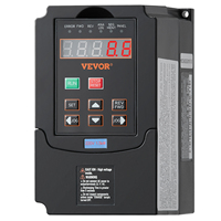 SucceBuy 1.5KW VFD Inverter 1 or 3 Phase 220V Output Variable Frequency Drive Converter VFD for Spindle Motor CNC Speed Control