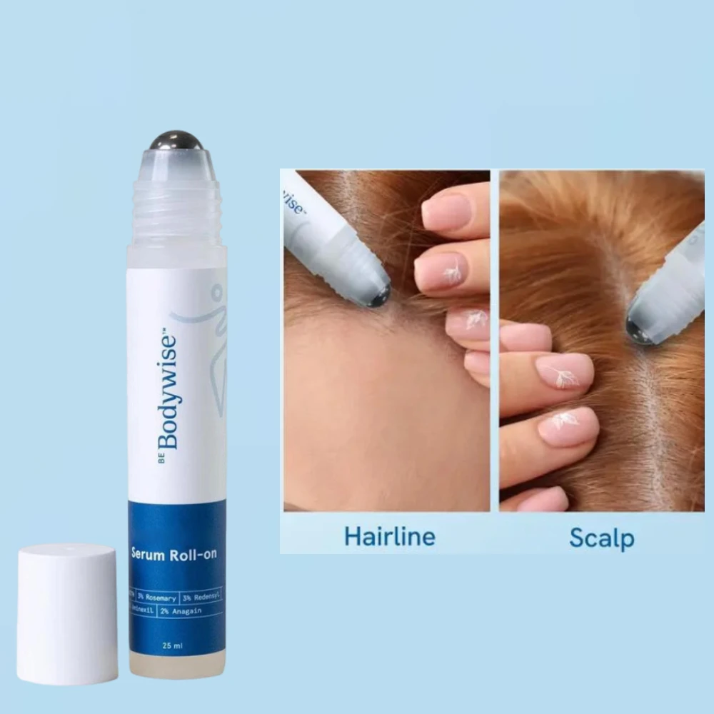 Bodywise Scalp Treatment Roll-on Essence - Rosemary Infused Anti-Frizz Strengthening Hair Roots For All Hair Types Care 5